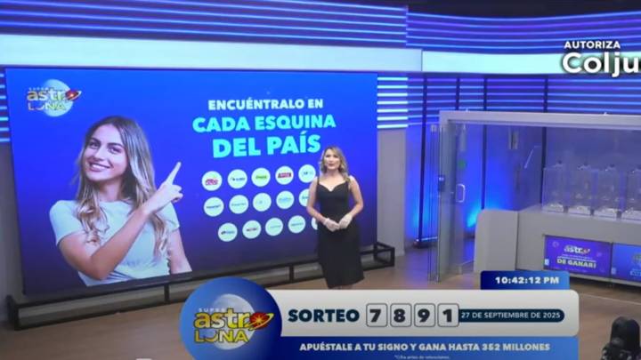 Super Astro Luna del 27 de septiembre; estos fueron los números ganadores del sorteo 7891