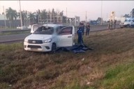 Murió el conductor de una camioneta tras chocar y volcar en la Autovía Artigas: la identidad