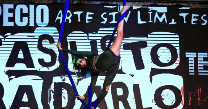 Camila Brú "brilló" con su escuela de acrobacia sobre telas; sus alumnas hicieron podio