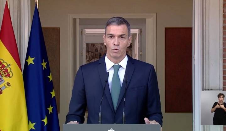 Sánchez anuncia 9 medidas para frenar el genocidio en Gaza: embargo de armas y prohibición de entrada, entre otras