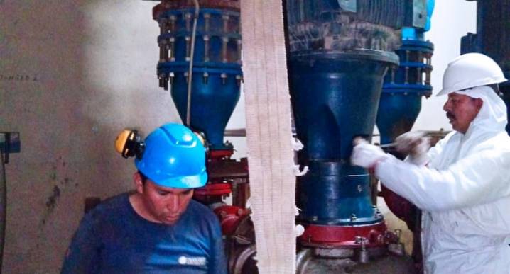 EPS Grau realiza trabajos de mantenimiento del sistema de agua en puntos críticos de Piura
