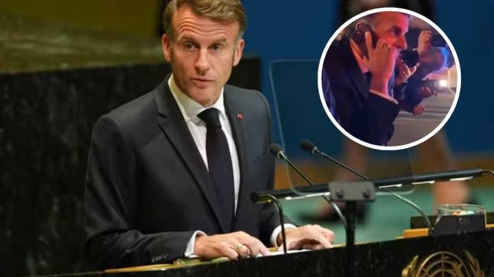 Policía de NY detiene a Emmanuel Macron; pidió apoyo de Trump para salir del apuro