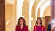 Jordan's Queen Rania marks her 55th birthday with a series of new portraits, including one taken with Princess Rajwa