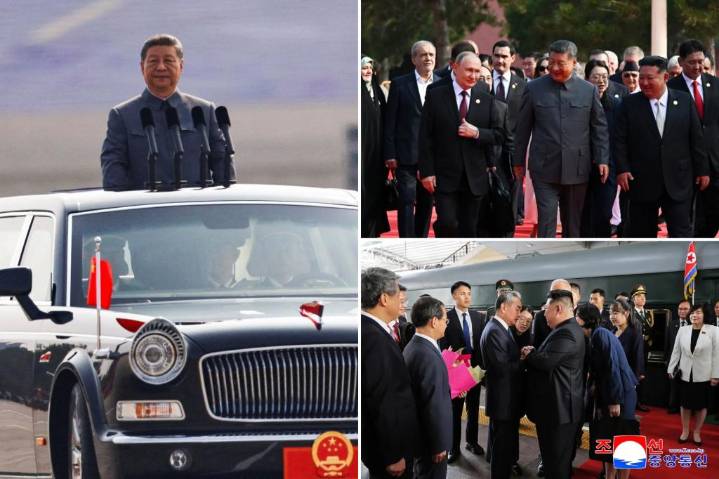 China's Xi hosts largest-ever military parade alongside Vladimir Putin and Kim Jong Un