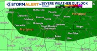 Heat and sunshine mixed with scattered, severe storm chances this afternoon