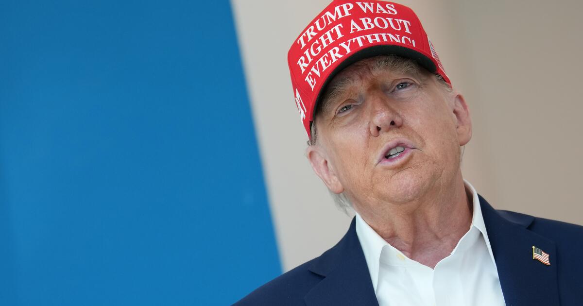 Commentary: If he ever gets his job back, I have just the hat for Jimmy Kimmel, thanks to Trump