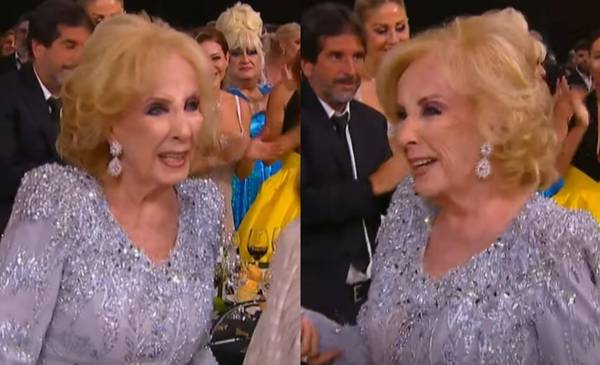 Homenaje a Mirtha Legrand en los Martín Fierro: las lágrimas de La Chiqui