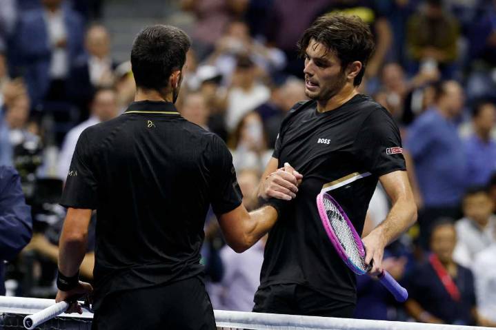 American Taylor Fritz bounced by Novak Djokovic in US Open quarterfinals