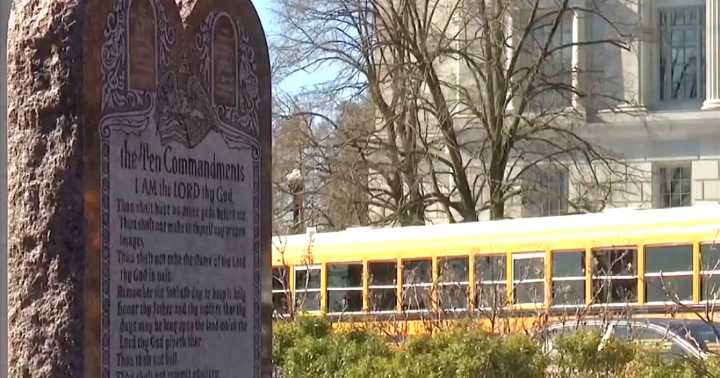Texas families sue over Ten Commandments classroom law