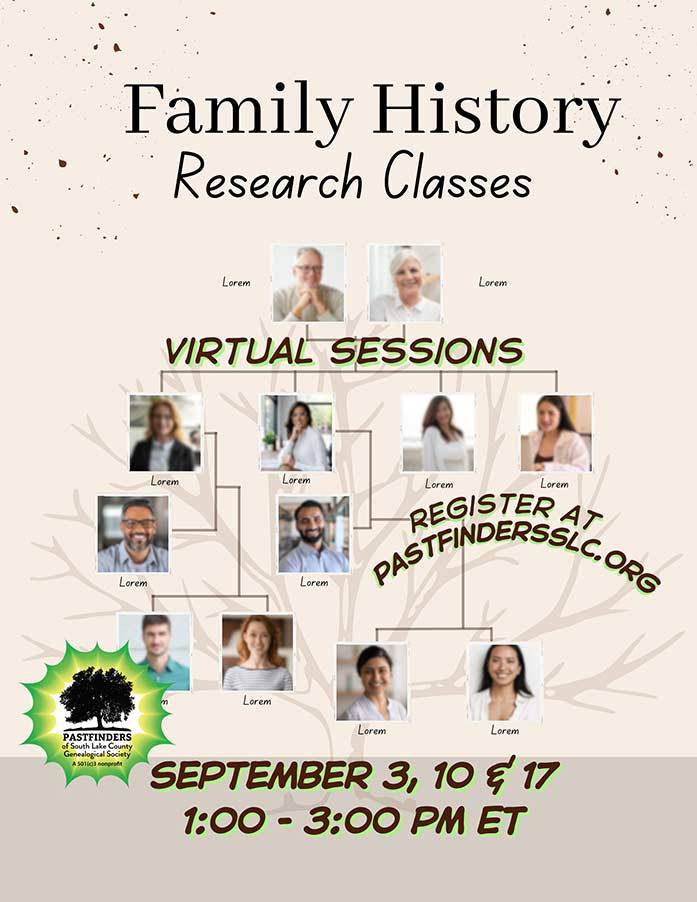 Family History Research: Beginning Genealogy Classes