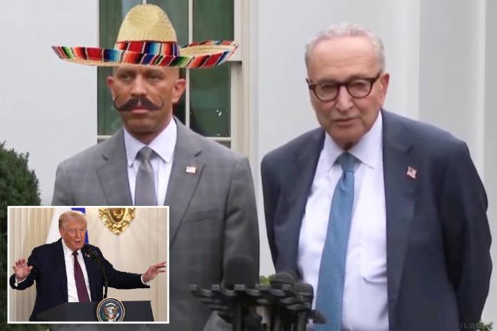 Trump mocks Chuck Schumer and Hakeem Jeffries in AI-generated video after government shutdown meeting 