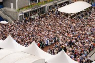 Fans remain stuck in line as US Open final begins because of extra security with Trump attending
