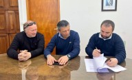 Se firmó el convenio para iniciar la segunda etapa del SUM del Club Alianza Fontana Oeste de Puerto Madryn