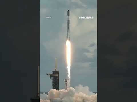 SpaceX’s Falcon 9 rocket launches from Kennedy Space Center #shorts #viral #space #news #usa #us