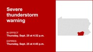Update: Thunderstorms with damaging winds in Lancaster and York counties Thursday