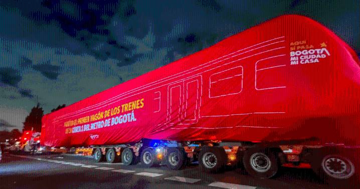 ¡Ya está en Bogotá! El Primer tren de la Línea 1 del Metro arribó a la ciudad