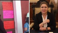 Protestan en la Secretaría de las Mujeres por malos tratos; exigen salida de la subsecretaria Araceli Caselin