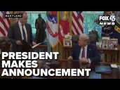 Important announcement from President Trump