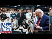 Trump meets with New York Yankees in clubhouse on 9/11 anniversary