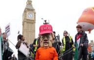 Miles de británicos rechazan la visita de Trump
