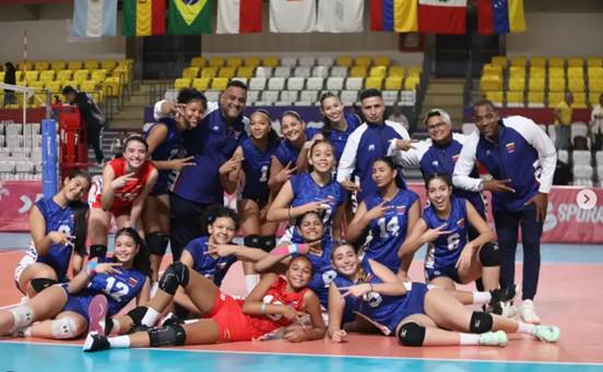 Venezuela y Colombia se miden esta noche en el Sudamericano Sub17 de voleibol