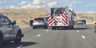 Crash halts traffic on Pyramid Highway