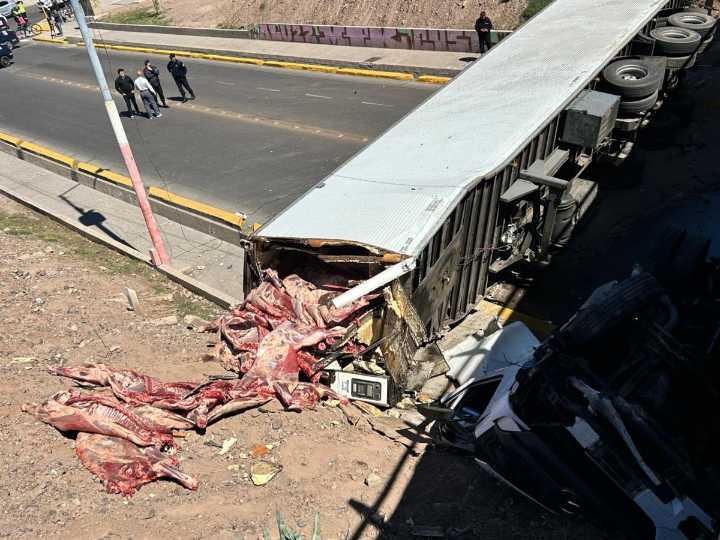 Después del accidente del camión, confirmaron que la carne vacuna ya no es apta para el consumo humano