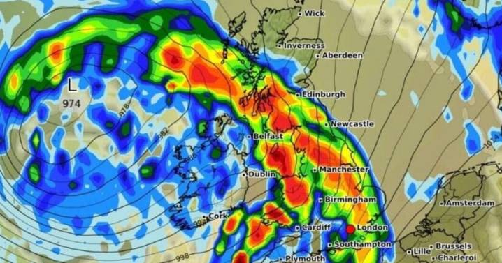 Exact date Britain set to 'disappear' under mammoth 630