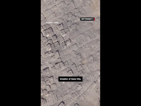 Satellite imagery shows destruction in Gaza City