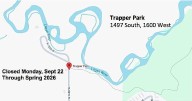 Logan city officials announce closure of Trapper Park for construction through Spring of 2026