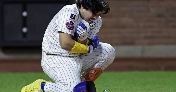 Mets catcher Francisco Alvarez plunked again but appears to have dodged injury