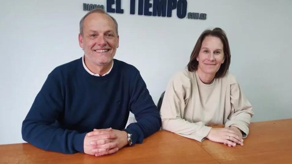 NATALIA COLOMÉ Y LEOPOLDO MARCHISIO . "Es importante que la gente vaya a votar, para que el descontento que tenga se refleje en las urnas"