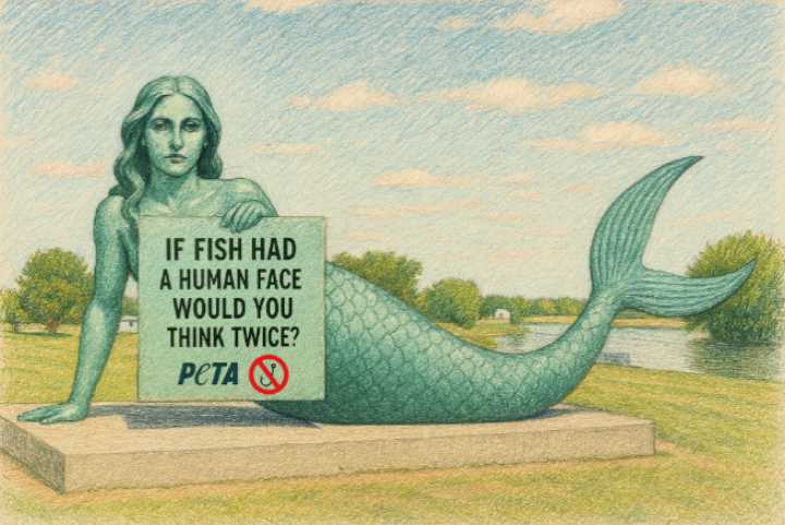 PETA casts line at Lake of the Woods fishing culture with mermaid statue request