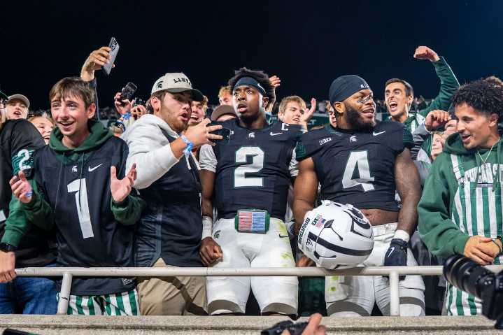 Overheard outside Michigan State’s locker room: Give me the damn ball and don’t flinch