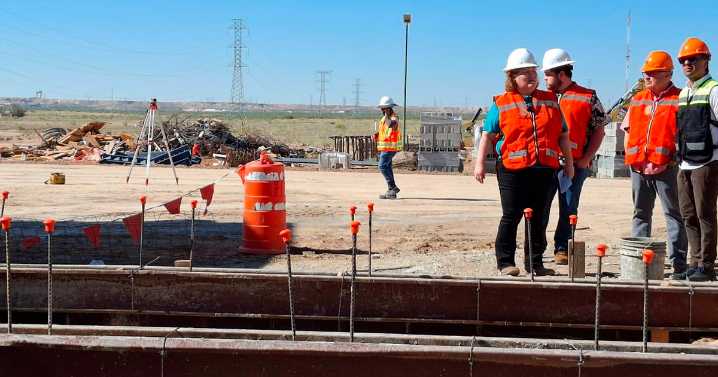 Avanza 75% la cimentación del nuevo Rastro Municipal TIF en Juárez