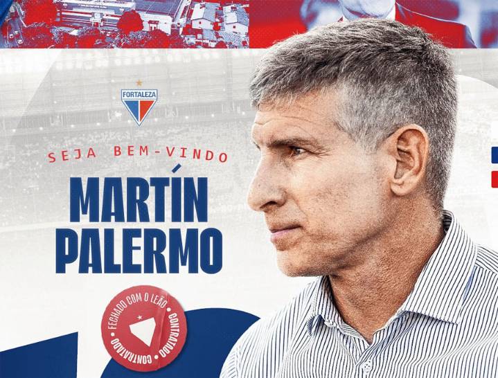 El argentino Martín Palermo, nuevo entrenador del Fortaleza