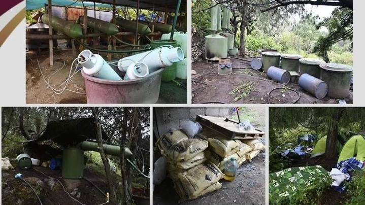 Desmantelan presunto laboratorio de drogas en Acatlán
