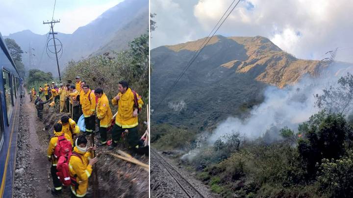 Incendio forestal en zona de amortiguamiento de Machu Picchu