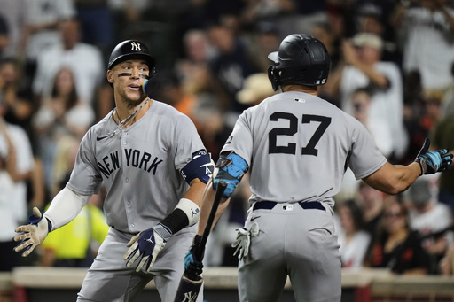 Judge llega a 49 jonrones y Stanton pega cuadrangular de 3 carreras; Yankees vencen 6