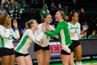 UND volleyball upsets South Dakota in conference opener