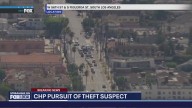 Pursuit suspect weaves through traffic to escape