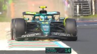 Drama para Fernando Alonso en Monza: se le rompe la suspensión del Aston Martin y abandona la carrera