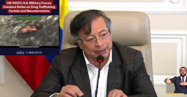 (VIDEO) Presidente de Colombia tacha de asesinato el ataque de EEUU a lancha con tres presuntos narcos venezolanos