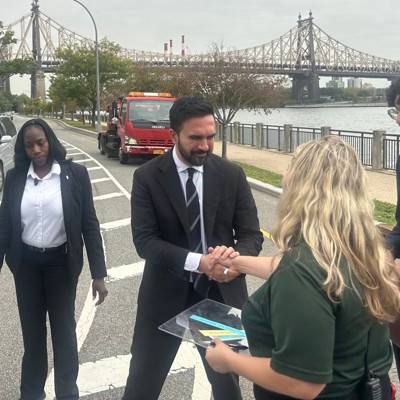 Which mayoral candidates have an NYPD security detail?