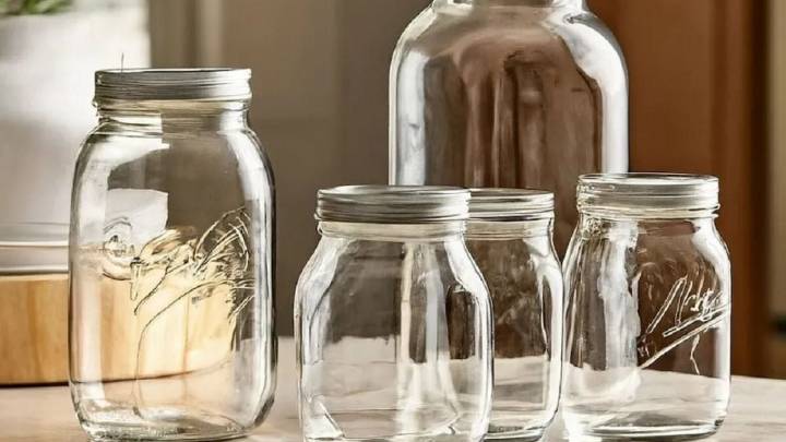 No tires los frascos de vidrio que te sobran en la cocina: creá esto tan lindo para tener en casa y no gastes en el bazar