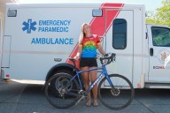 Island primary care paramedic Jennifer Carter pedalling with purpose