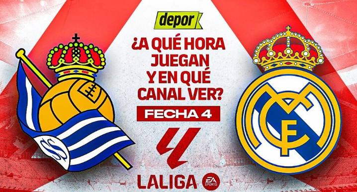Real Madrid vs. Real Sociedad: fecha, horarios y canales de TV por la LaLiga 2025