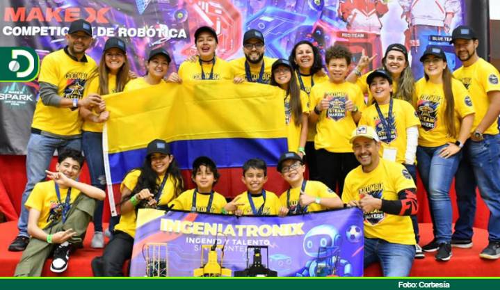 Rionegro celebra triunfo histórico de niños y jóvenes en torneo internacional de robótica en Perú