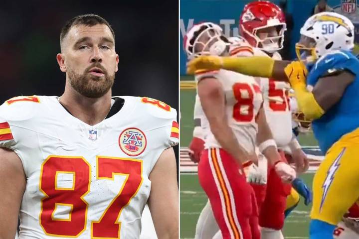 Travis Kelce Takes Slap to Face During Chiefs' Loss to Chargers in Brazil