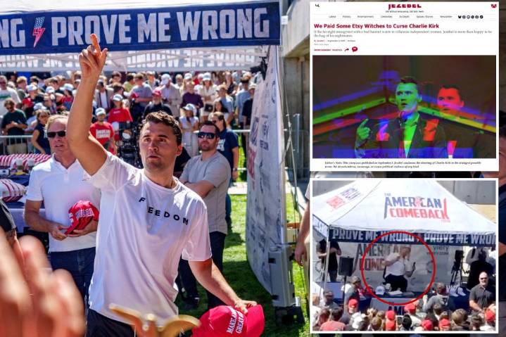 Famed feminist website Jezebel paid witches on Etsy to curse Charlie Kirk